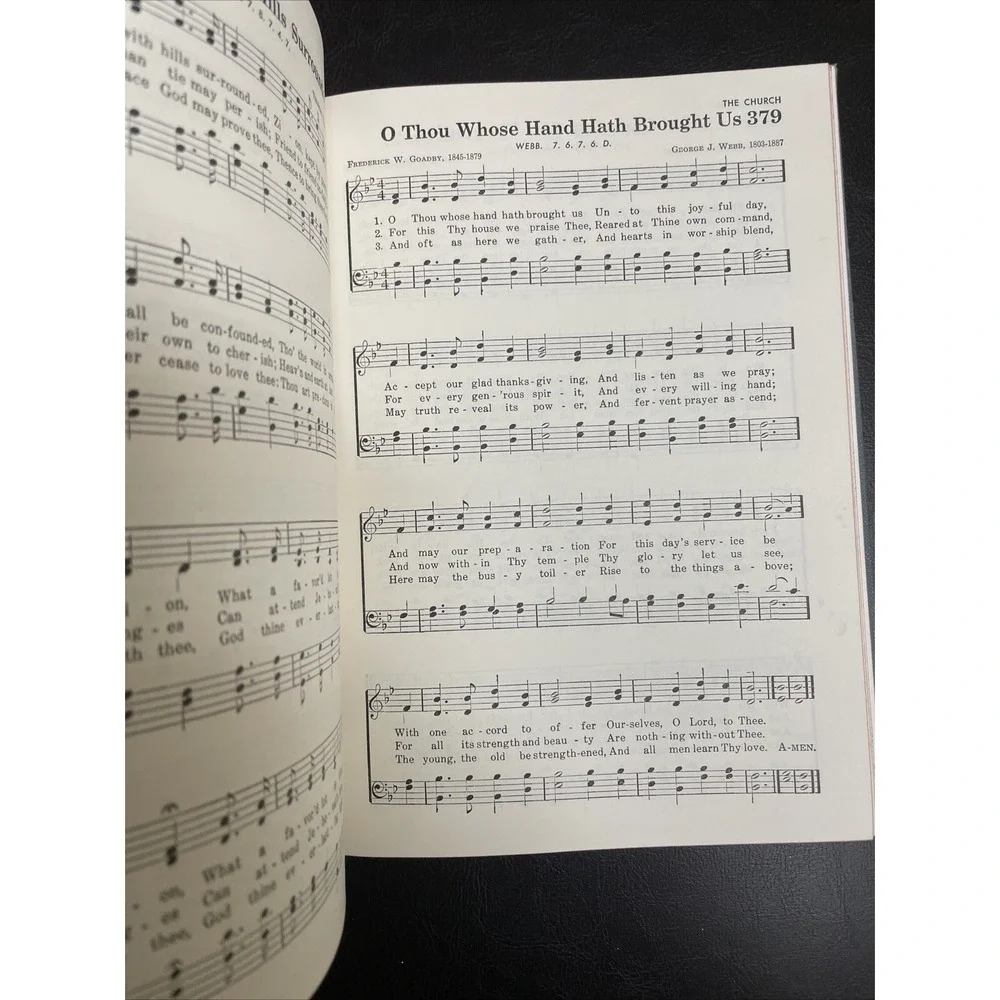 Baptist Hymnal 1956 Green HC 6th Print Christmas Carol Sheet Music Song Book